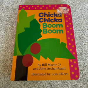 Baby Little Simon Chicka Chicka Boom Boom Board Book Orange Pink